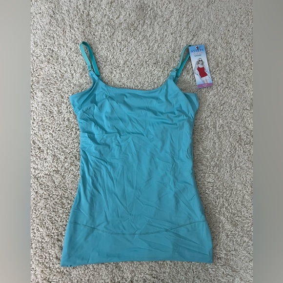 Women's Large Assets By Spanx Blue Top This Cami NWT - Picture 1 of 8